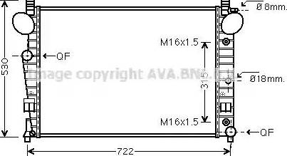 Ava Quality Cooling MS 2301 - Radiatore, Raffreddamento motore autozon.pro