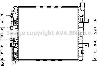 Ava Quality Cooling MS 2319 - Radiatore, Raffreddamento motore autozon.pro