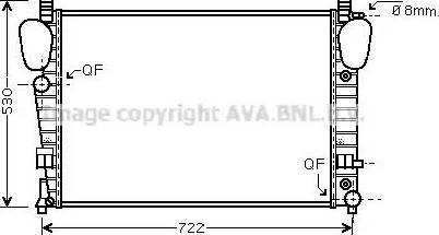 Ava Quality Cooling MS 2311 - Radiatore, Raffreddamento motore autozon.pro