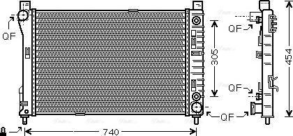 Ava Quality Cooling MS 2339 - Radiatore, Raffreddamento motore autozon.pro