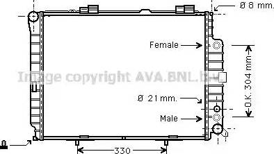 Ava Quality Cooling MS 2208 - Radiatore, Raffreddamento motore autozon.pro