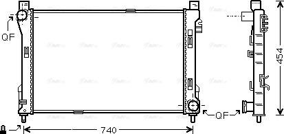 Ava Quality Cooling MS 2288 - Radiatore, Raffreddamento motore autozon.pro