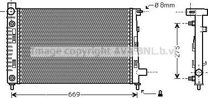 Ava Quality Cooling MS 2282 - Radiatore, Raffreddamento motore autozon.pro