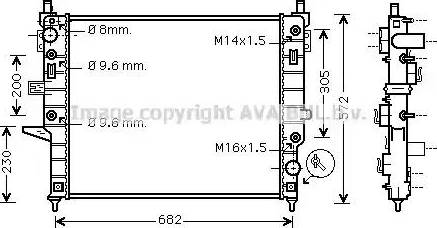 Ava Quality Cooling MS 2271 - Radiatore, Raffreddamento motore autozon.pro