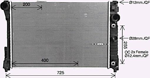 Ava Quality Cooling MS2729 - Radiatore, Raffreddamento motore autozon.pro