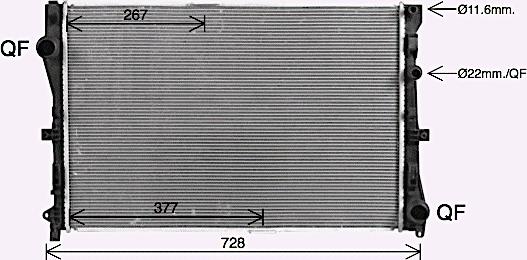 Ava Quality Cooling MS2728 - Radiatore, Raffreddamento motore autozon.pro