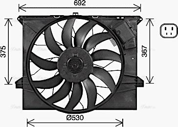 Ava Quality Cooling MS7745 - Ventola, Raffreddamento motore autozon.pro