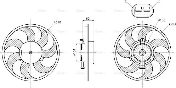 Ava Quality Cooling MS7782 - Ventola, Raffreddamento motore autozon.pro