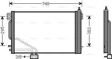 Ava Quality Cooling MSA5493D - Condensatore, Climatizzatore autozon.pro