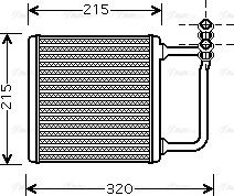 Ava Quality Cooling MSA6451 - Scambiatore calore, Riscaldamento abitacolo autozon.pro