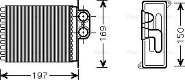 Ava Quality Cooling MSA6400 - Scambiatore calore, Riscaldamento abitacolo autozon.pro