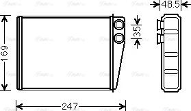 Ava Quality Cooling MSA6673 - Scambiatore calore, Riscaldamento abitacolo autozon.pro