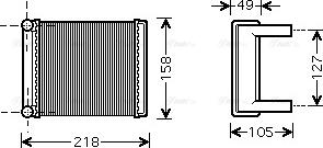 Ava Quality Cooling MSA6385 - Scambiatore calore, Riscaldamento abitacolo autozon.pro