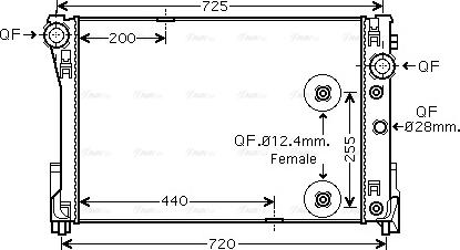 Ava Quality Cooling MSA2475 - Radiatore, Raffreddamento motore autozon.pro