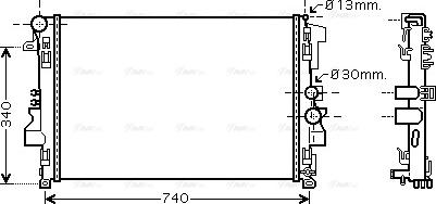 Ava Quality Cooling MSA2356 - Radiatore, Raffreddamento motore autozon.pro