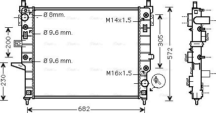 Ava Quality Cooling MSA2332 - Radiatore, Raffreddamento motore autozon.pro