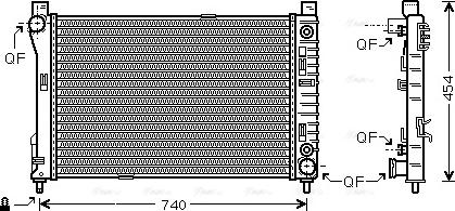 Ava Quality Cooling MSA2286 - Radiatore, Raffreddamento motore autozon.pro