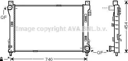 Ava Quality Cooling MSA2288 - Radiatore, Raffreddamento motore autozon.pro