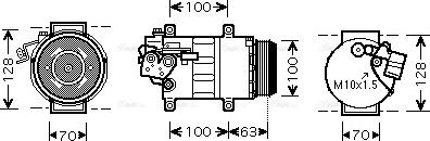 Ava Quality Cooling MS K404 - Compressore, Climatizzatore autozon.pro