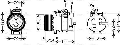 Ava Quality Cooling MSAK431 - Compressore, Climatizzatore autozon.pro