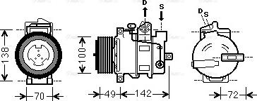 Ava Quality Cooling MSAK566 - Compressore, Climatizzatore autozon.pro