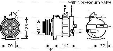 Ava Quality Cooling MSAK573 - Compressore, Climatizzatore autozon.pro