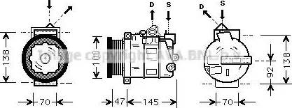 Ava Quality Cooling MSAK390 - Compressore, Climatizzatore autozon.pro