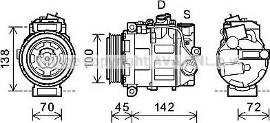 Ava Quality Cooling MS K351 - Compressore, Climatizzatore autozon.pro