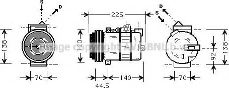 Ava Quality Cooling MS K369 - Compressore, Climatizzatore autozon.pro