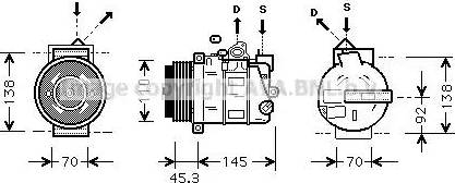 Ava Quality Cooling MS K389 - Compressore, Climatizzatore autozon.pro