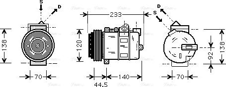 Ava Quality Cooling MSAK277 - Compressore, Climatizzatore autozon.pro