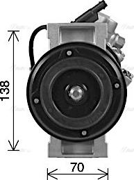 Ava Quality Cooling MSAK747 - Compressore, Climatizzatore autozon.pro