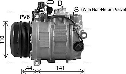 Ava Quality Cooling MSAK738 - Compressore, Climatizzatore autozon.pro