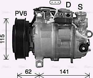 Ava Quality Cooling MSAK737 - Compressore, Climatizzatore autozon.pro