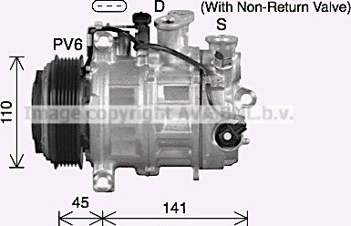 Ava Quality Cooling MSK773 - Compressore, Climatizzatore autozon.pro