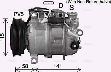 Ava Quality Cooling MSAK772 - Compressore, Climatizzatore autozon.pro