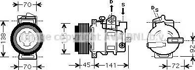 Ava Quality Cooling MS K439 - Compressore, Climatizzatore autozon.pro