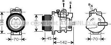 Ava Quality Cooling MS K430 - Compressore, Climatizzatore autozon.pro