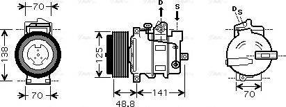 Ava Quality Cooling MS K426 - Compressore, Climatizzatore autozon.pro