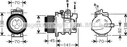 Ava Quality Cooling MS K428 - Compressore, Climatizzatore autozon.pro