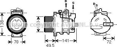 Ava Quality Cooling MS K476 - Compressore, Climatizzatore autozon.pro