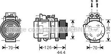 Ava Quality Cooling MSK558 - Compressore, Climatizzatore autozon.pro