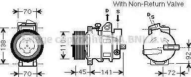 Ava Quality Cooling MSK569 - Compressore, Climatizzatore autozon.pro