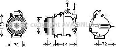 Ava Quality Cooling MSK561 - Compressore, Climatizzatore autozon.pro