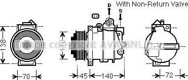 Ava Quality Cooling MSK568 - Compressore, Climatizzatore autozon.pro