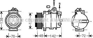 Ava Quality Cooling MSK567 - Compressore, Climatizzatore autozon.pro