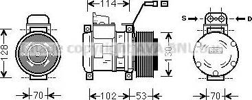 Ava Quality Cooling MSK583 - Compressore, Climatizzatore autozon.pro