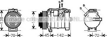 Ava Quality Cooling MSK574 - Compressore, Climatizzatore autozon.pro