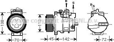 Ava Quality Cooling MSK570 - Compressore, Climatizzatore autozon.pro