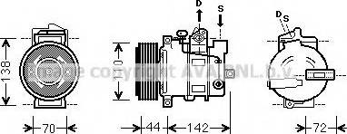 Ava Quality Cooling MSK571 - Compressore, Climatizzatore autozon.pro